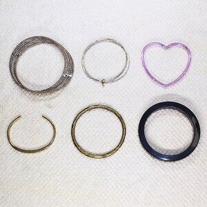 Lot of 6 Bangle Bracelets